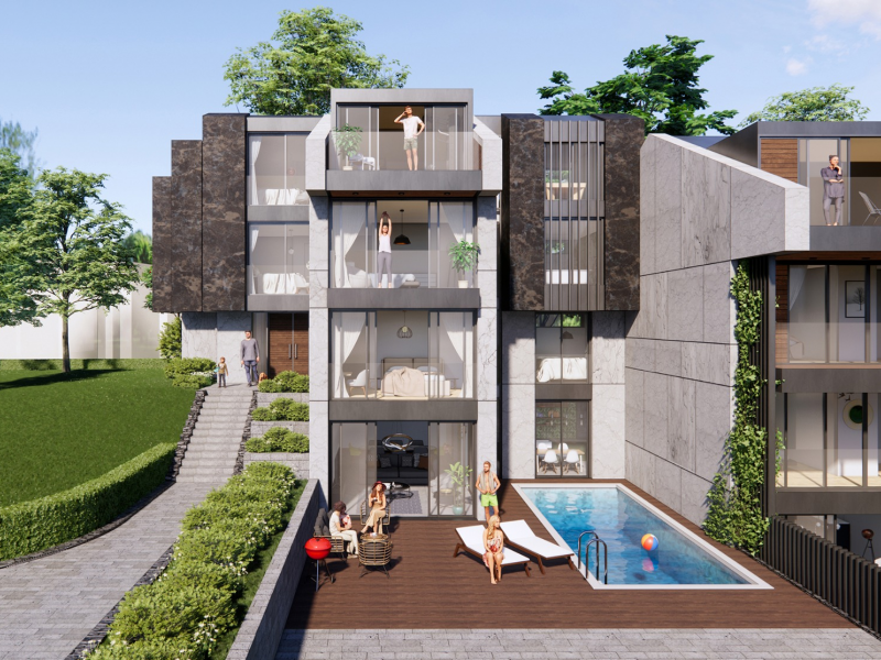 Modern villas located in an elite area of Istanbul/419